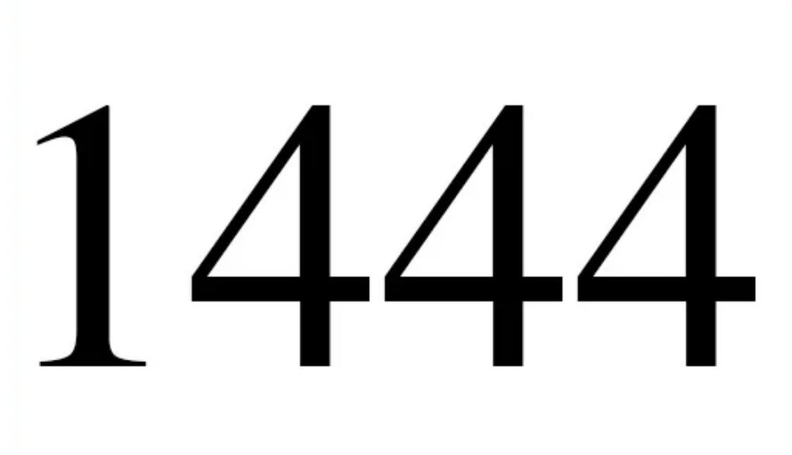 1444 Betekenis